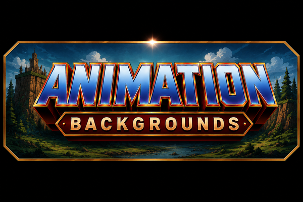 HAND PAINTED PRODUCTION BACKGROUNDS AND PRINTED PRESENTATION BACKGROUNDS