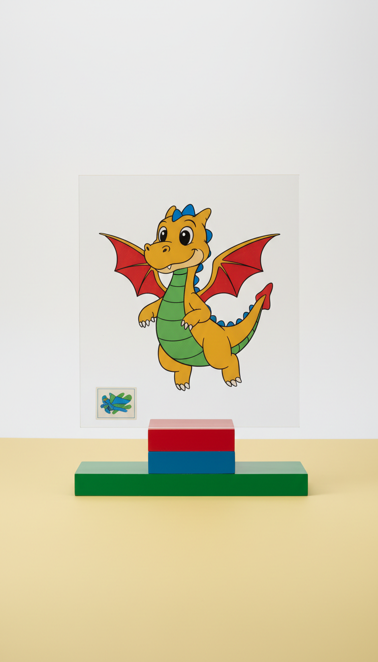 Original Production Cel with Hand-Painted Background